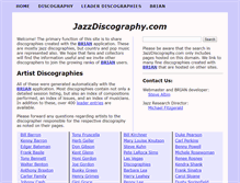 Tablet Screenshot of jazzdiscography.com